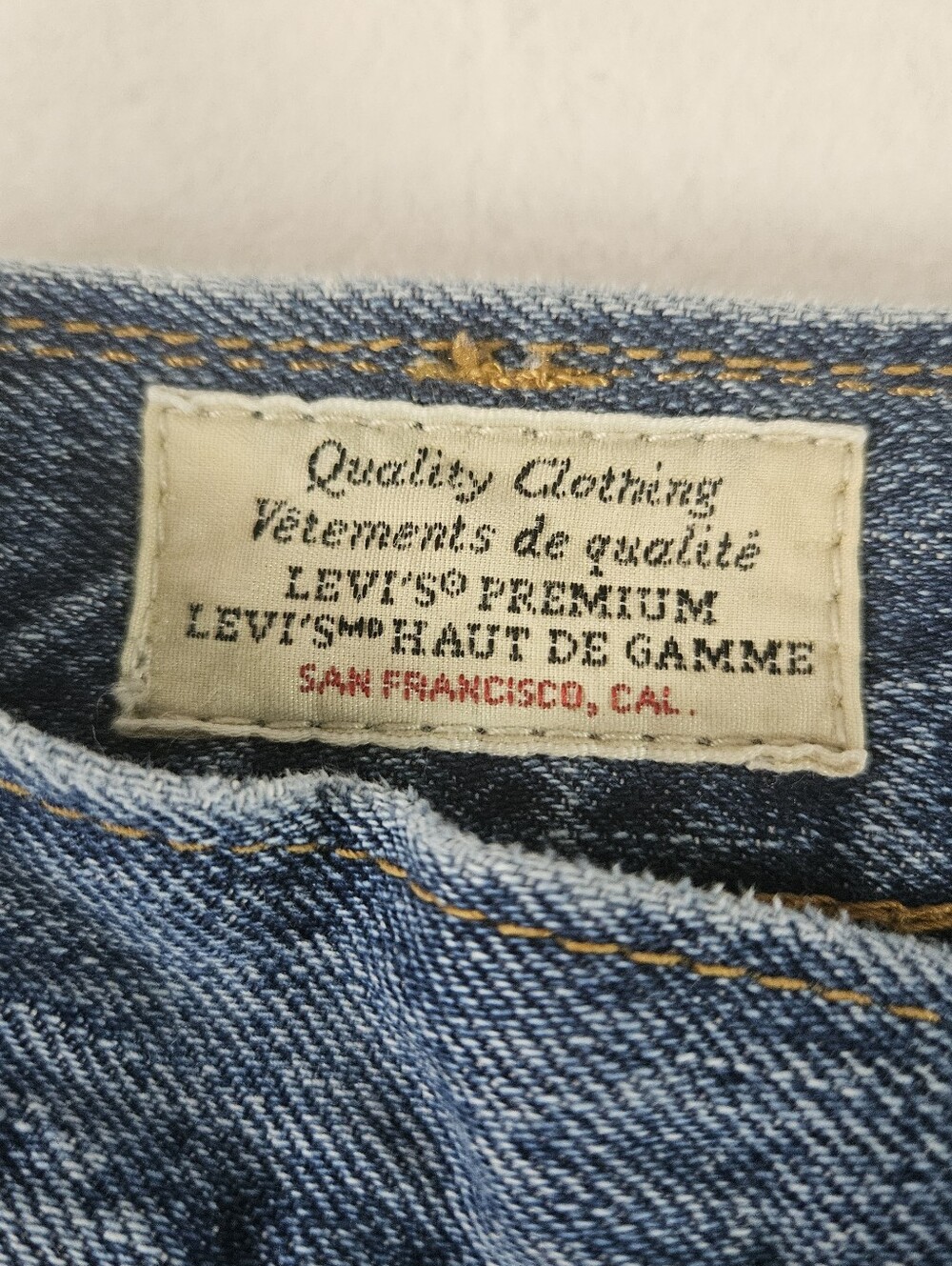 Levi’s Lot 505 Big E Premium Men's Denim Jeans 30x30 Straight Leg Blue - Picture 5 of 12